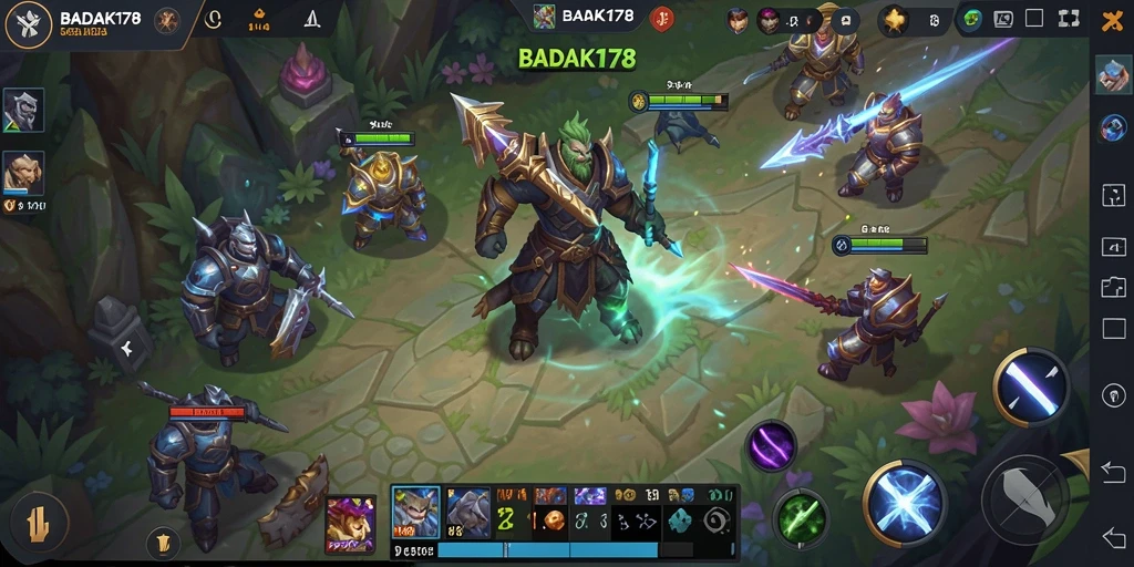 Tampilan gameplay seru dan strategis dari BADAK178.