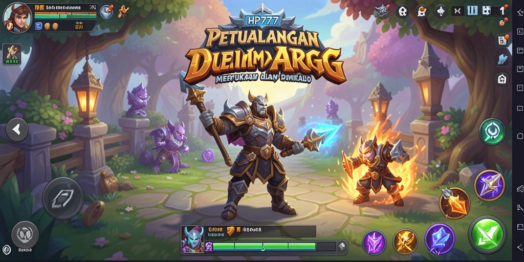 Tampilan gameplay menakjubkan dalam dunia ARPG HP777 yang penuh aksi.