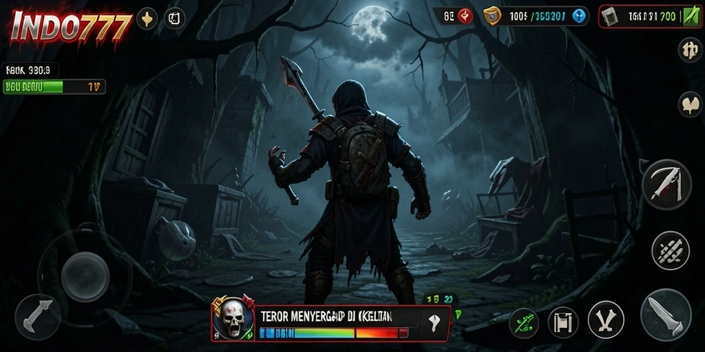 Tampilan menyeramkan dari gameplay INDO777 yang penuh ketegangan.