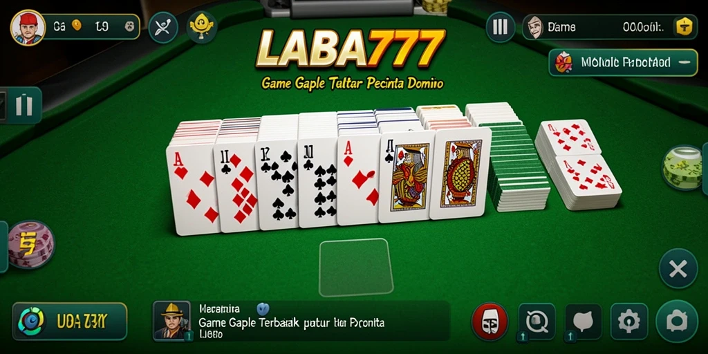 Tampilkan gameplay seru LABA777 dengan pemain yang bersaing dalam Gaple.