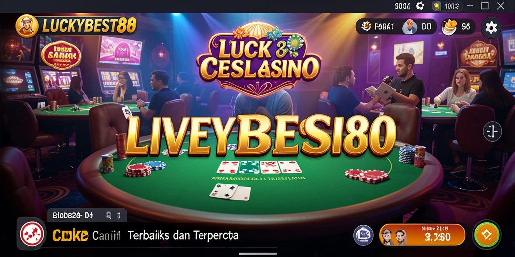 Tampilan gameplay Live Casino di LUCKYBEST88 dengan dealer profesional.
