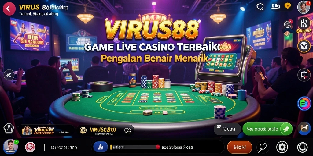 Tampilan gameplay Live Casino yang menarik dan interaktif.