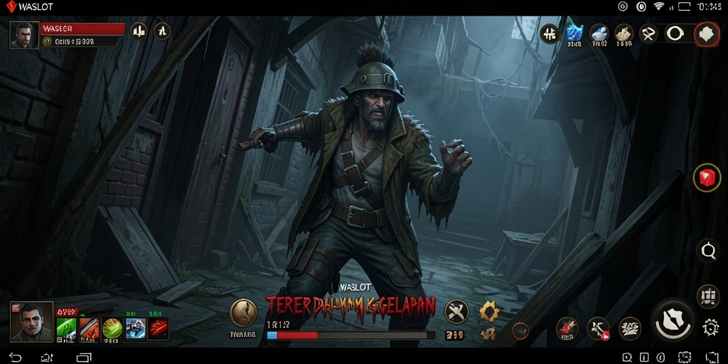 Tangkapan layar dari gameplay WASLOT yang menyeramkan dan mendebarkan.