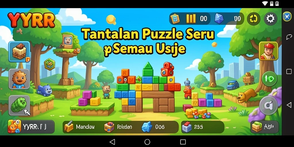 Gameplay menarik dari YYRR dengan berbagai tantangan Puzzle.